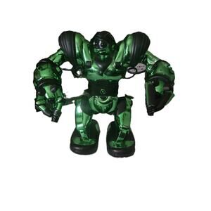 WowWee Robosapien Robot Special Edition Green Chrome No Remote, Tested